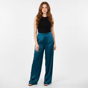 Sincerely Jules: Satin Wide-Leg Pants